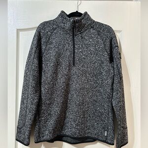 Avalanche supply quarter zip collar long sleeve shirt in grey size L